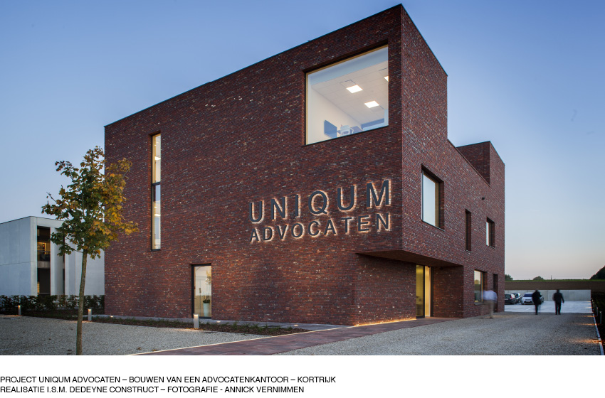 Project UNIQUM advocaten - bouwen van een advocatenkantoor - kortrijk